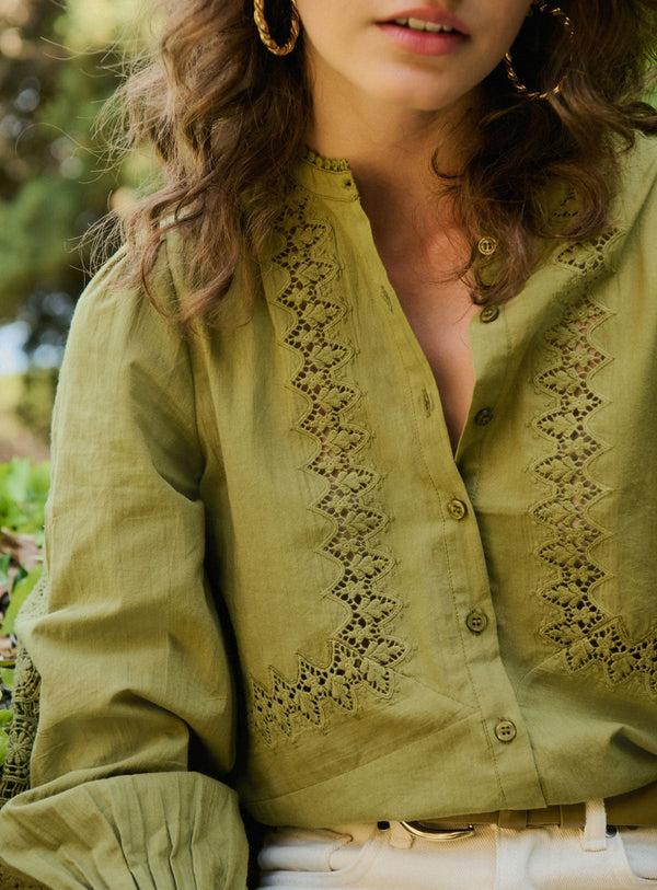 rue madam Blouse 225tracy Olive