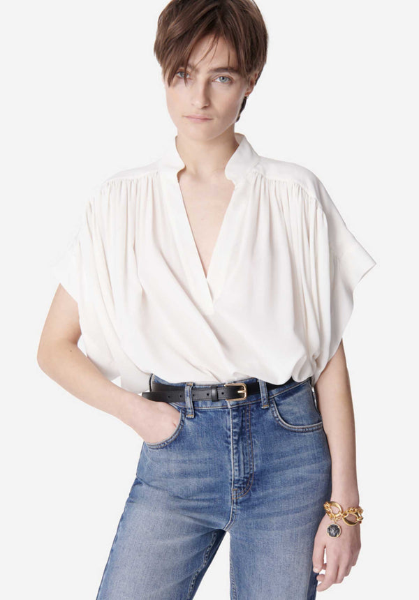 rue madam Blouse 5hva01-v09005 Blanc