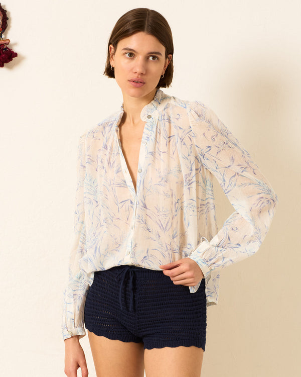 rue madam Blouse Annabel Avian To White