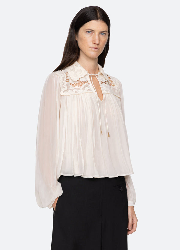 Rue Madam Blouse Aw25-032 Cream