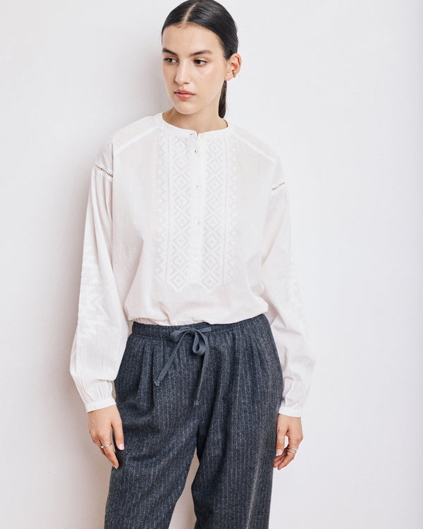 Rue Madam Blouse Celeste Becq550 01-Ecru