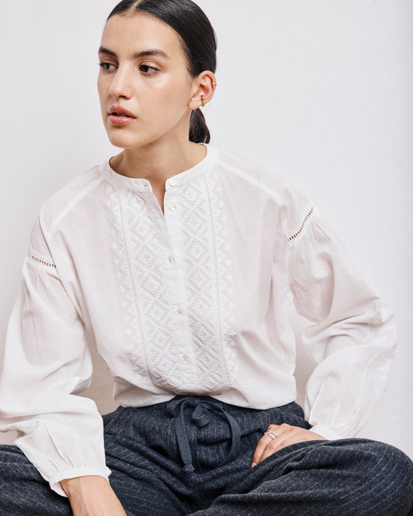 Rue Madam Blouse Celeste Becq550 01-Ecru