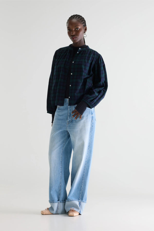 Rue Madam Blouse Cherry C1401 Check-A