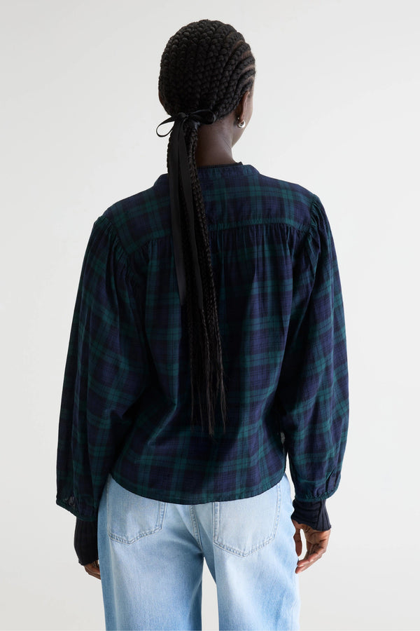 Rue Madam Blouse Cherry C1401 Check-A