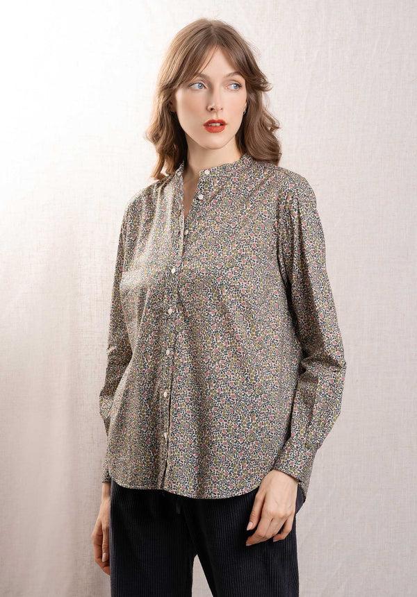 Rue Madam Blouse Cristal Bcck626 Green-Pink