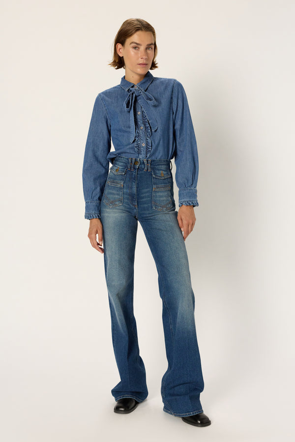 Rue Madam Blouse Dcc15c118 Blue