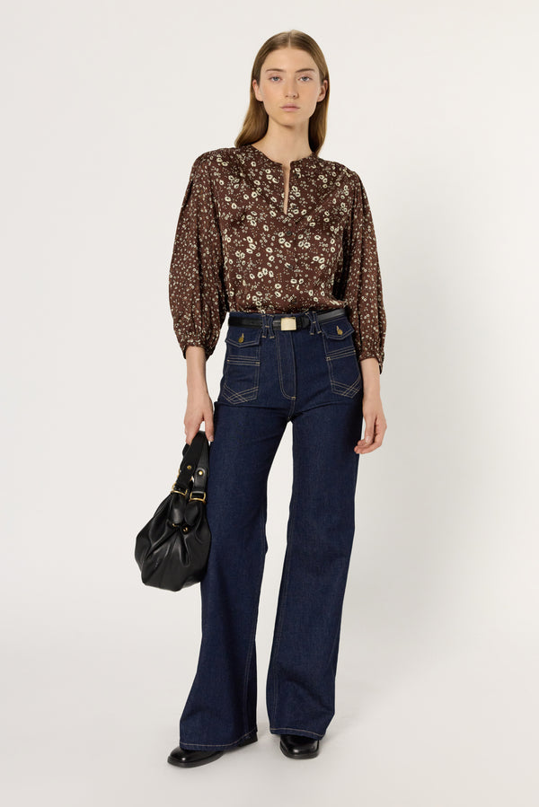 Rue Madam Blouse Dcc36c176 Brown