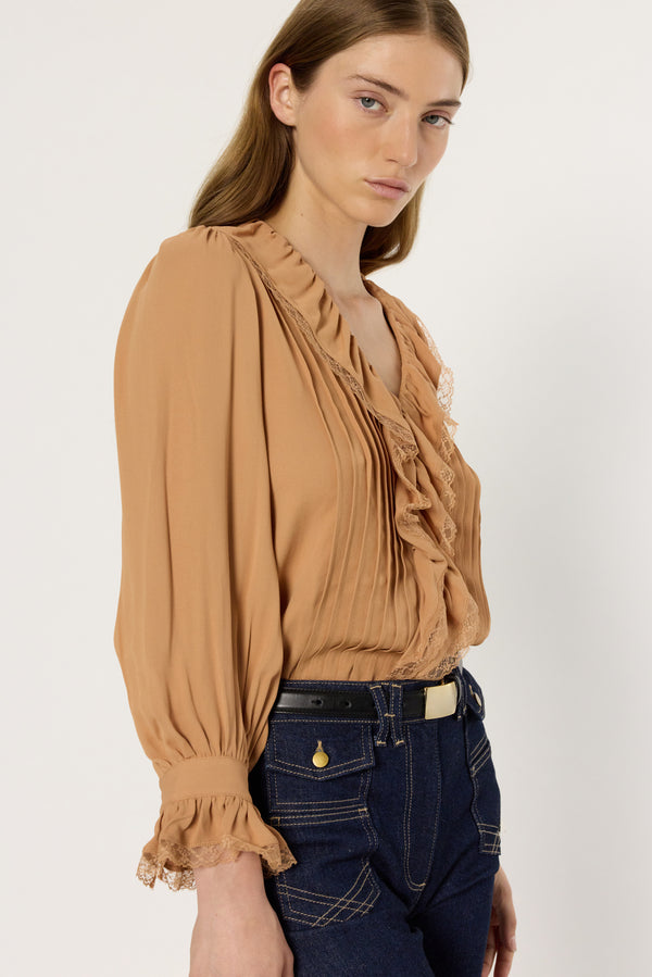 Rue Madam Blouse Dcc66c332 Apricot