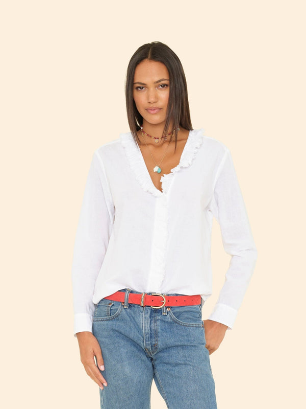rue madam Blouse Kayde Shirt White