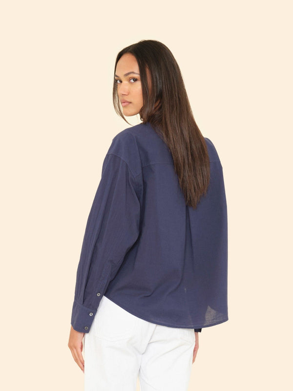 Rue Madam Blouse Miranda Shirt Navy