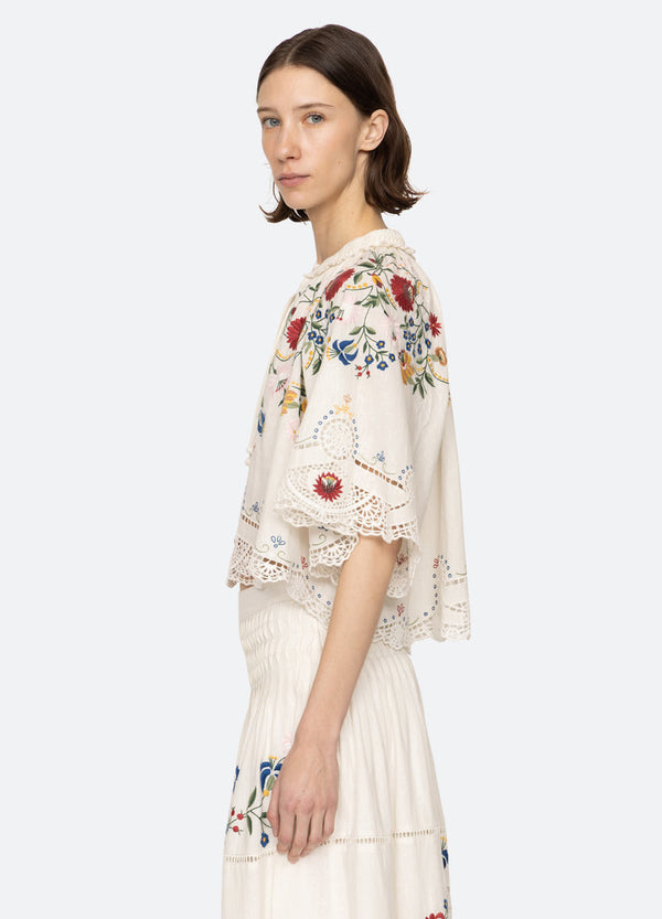 Rue Madam Blouse Pf25-044 Cream