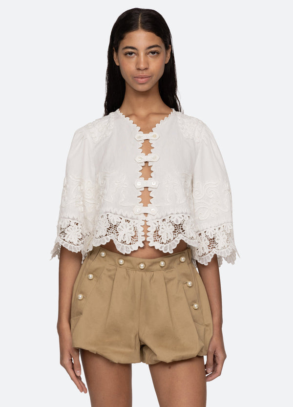 Rue Madam Blouse Pf25-055 White