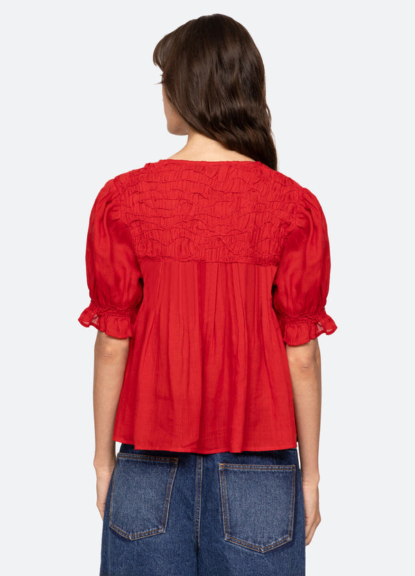 Rue Madam Blouse Rs26-038 Red