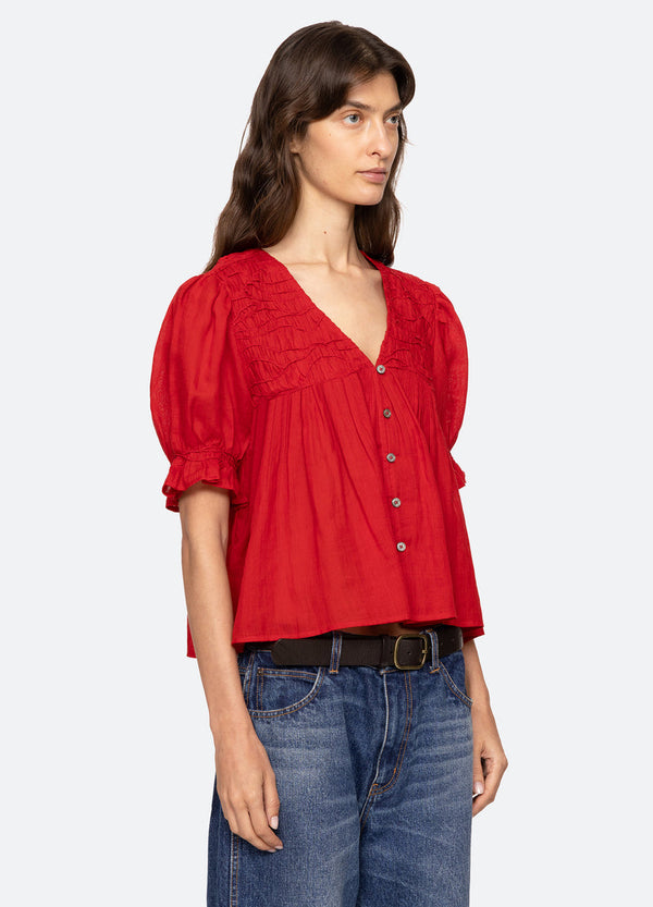 Rue Madam Blouse Rs26-038 Red