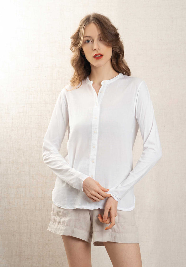 rue madam Blouse Taha Bdti500 01-White