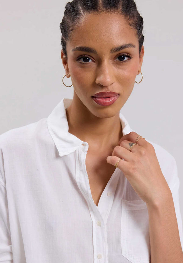 Rue Madam Blouse Tallez Bctd501 White