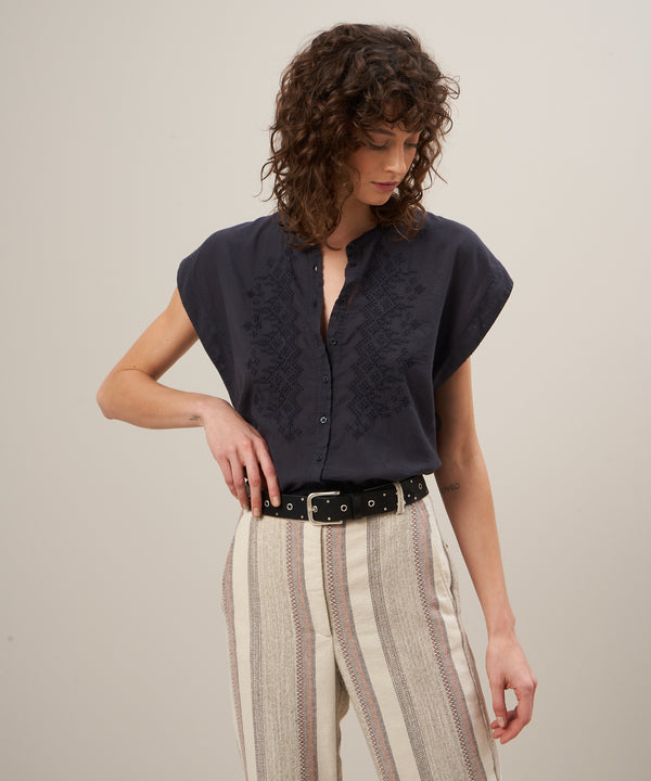 Rue Madam Blouse Teary Bbth501 14-Graphite