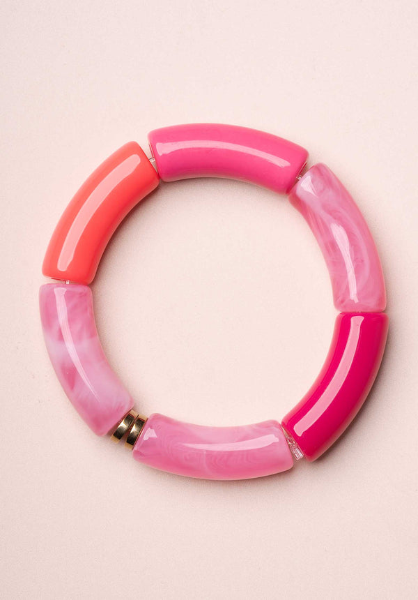 rue madam Bracelet Lithos Jonc Dark-Pink