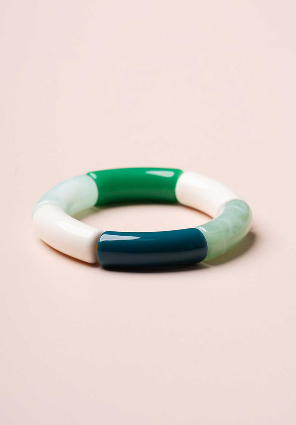 Rue Madam Bracelet Lithos Jonc Green-White