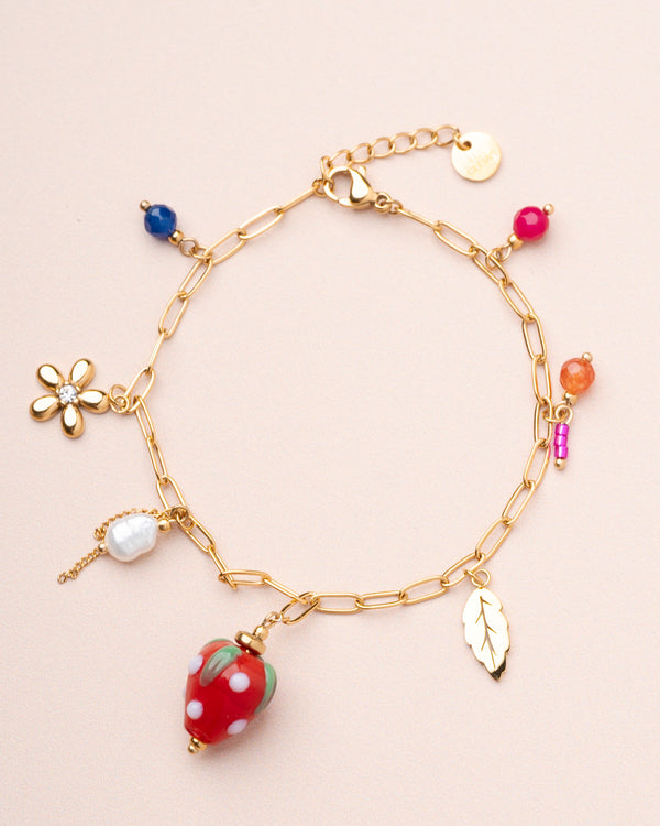 Rue Madam Bracelet Strawberry Brace Red
