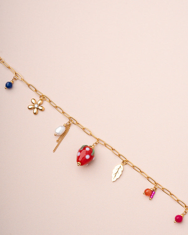 Rue Madam Bracelet Strawberry Brace Red