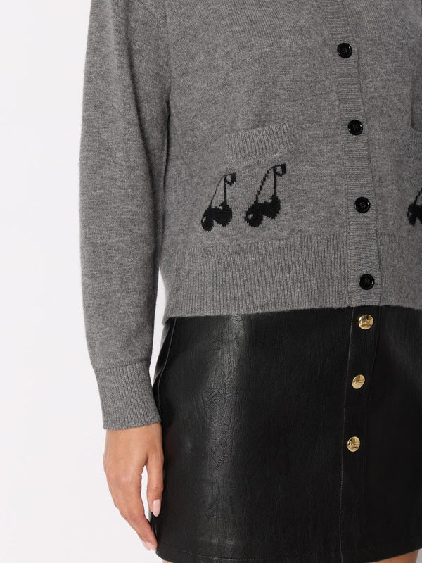 Rue Madam Cardigan 21mycherry Grey-Melange