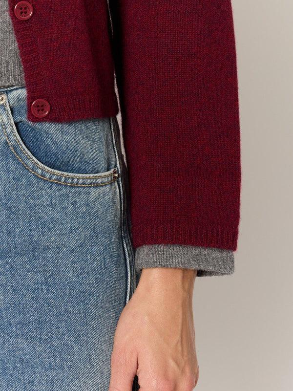 Rue Madam Cardigan 21mygigi Burgundy-Mix