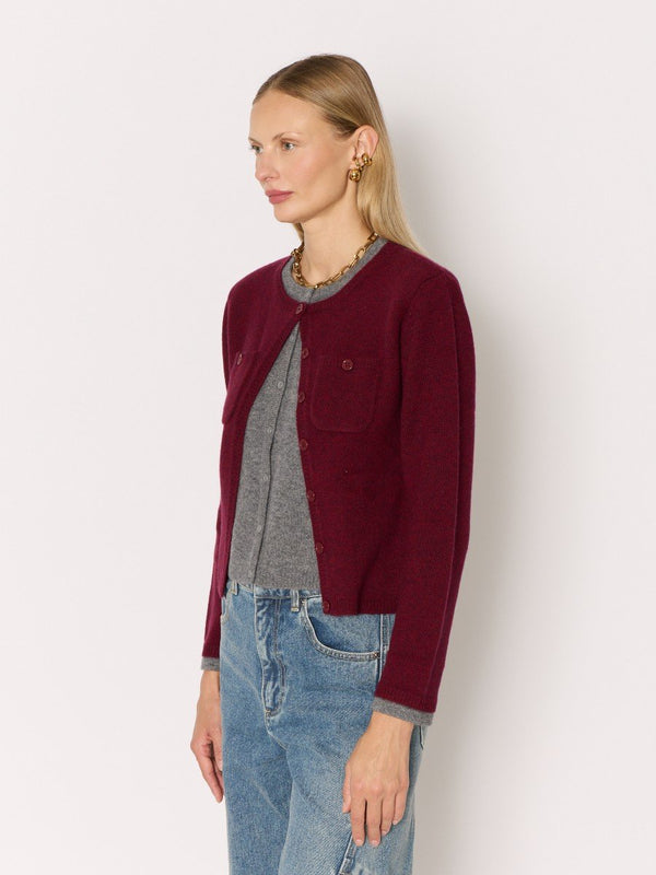 Rue Madam Cardigan 21mygigi Burgundy-Mix