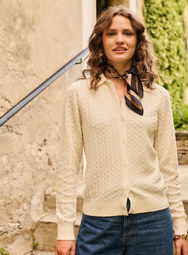 rue madam Cardigan 225mia Ecru