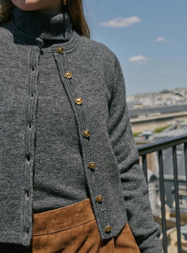 rue madam Cardigan 225myriam Charcoal