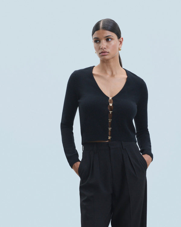 rue madam Cardigan 2401wto02234 Noir