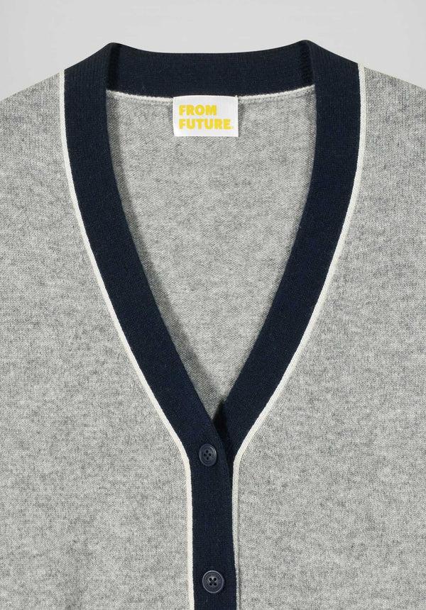 Rue Madam Cardigan 2501wpc03361 Gris-Chine-Fonce-F