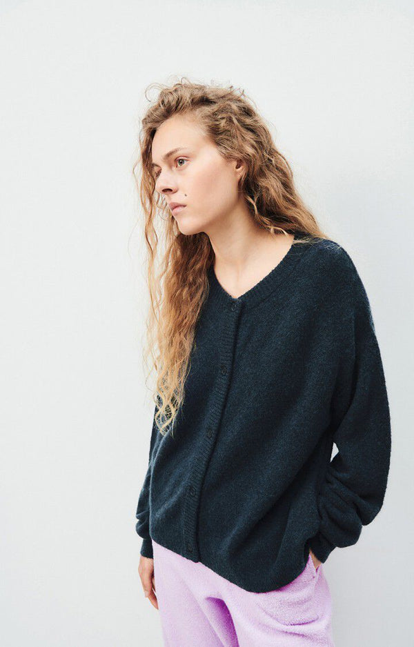 Rue Madam Cardigan Dam19e Navy-Blue-Chine