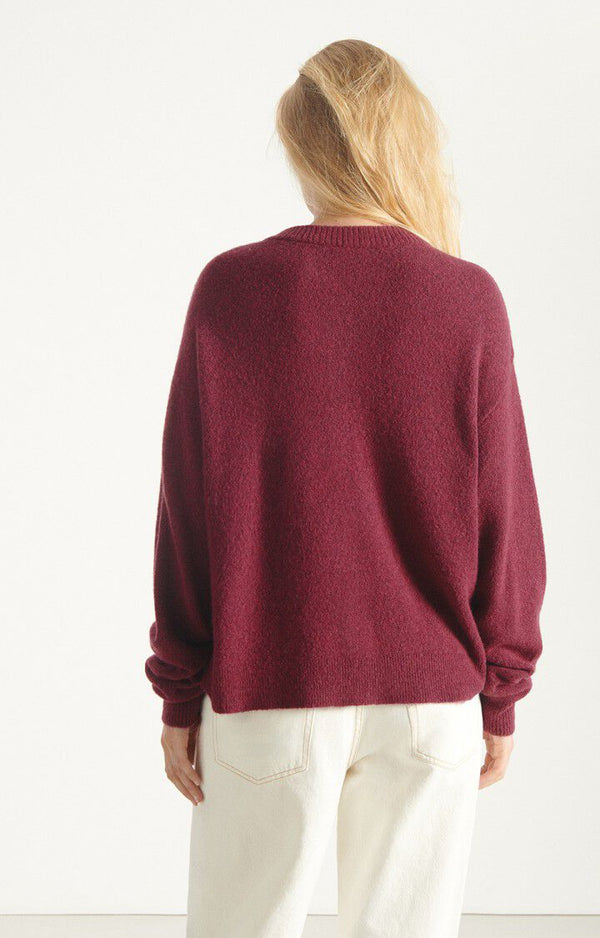 Rue Madam Cardigan Dam19e Raisin-Chine