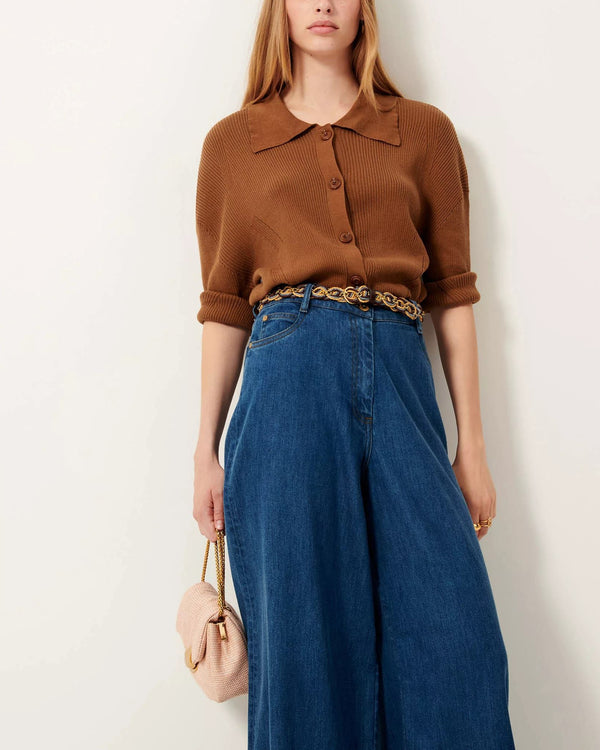 rue madam Cardigan Journey Caramel