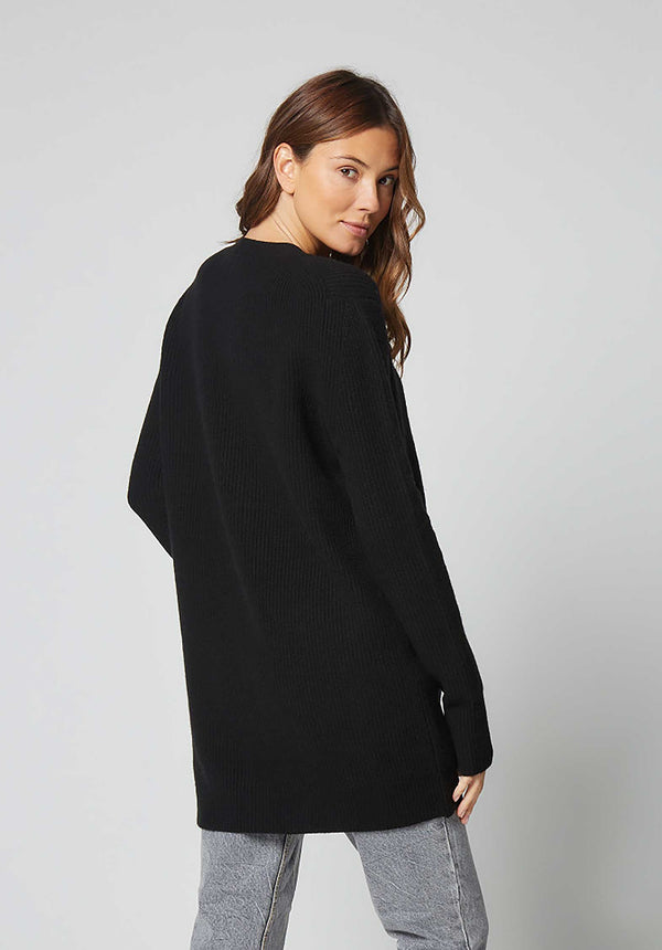 Rue Madam Cardigan K015-fgi133 Black