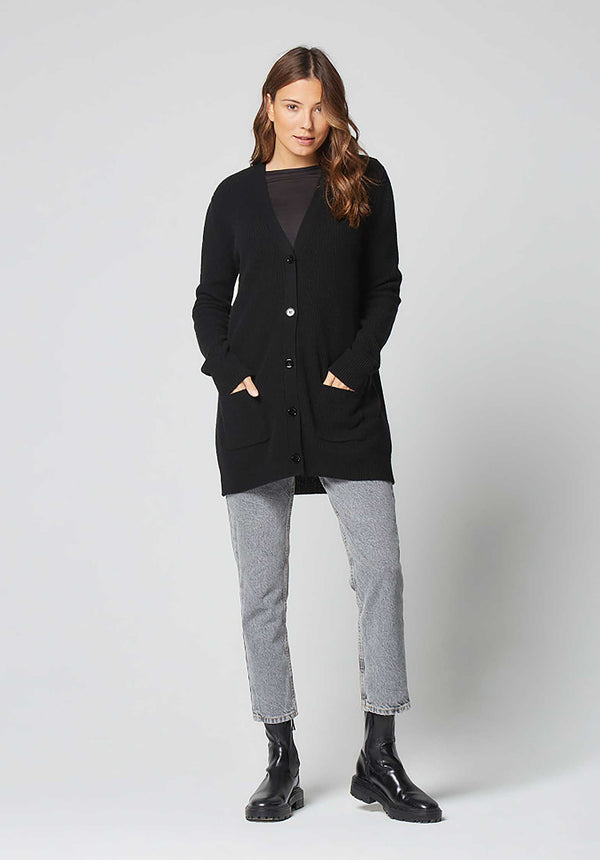 rue madam Cardigan K015-fgi133 Black