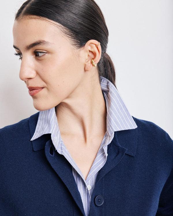 Rue Madam Cardigan Message Benq522 02-Navy