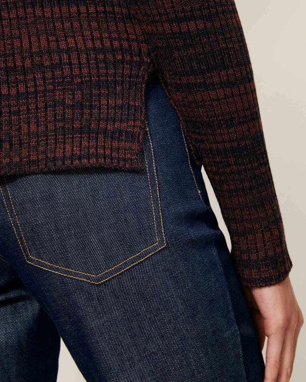 Rue Madam Cardigan Mokashi Navybrown