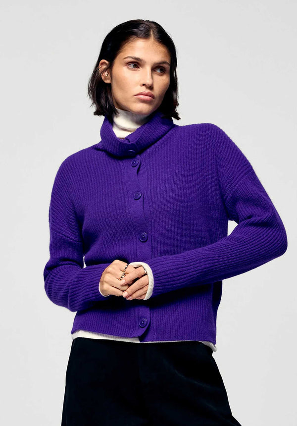 rue madam Cardigan Permwpc02132 Velvet-Purple