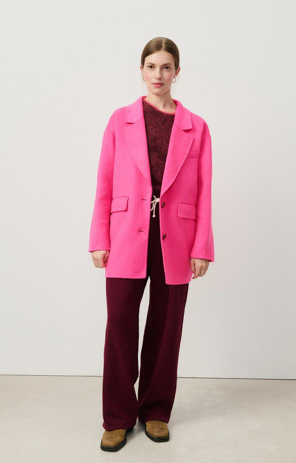 Rue Madam Coat Dado17l Rose-Fluo