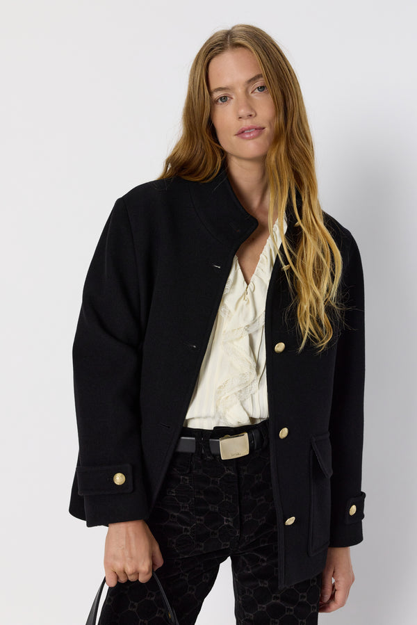 Rue Madam Coat Dcm44c041 Black