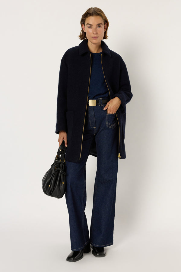 Rue Madam Coat Dcm72c045 Navy