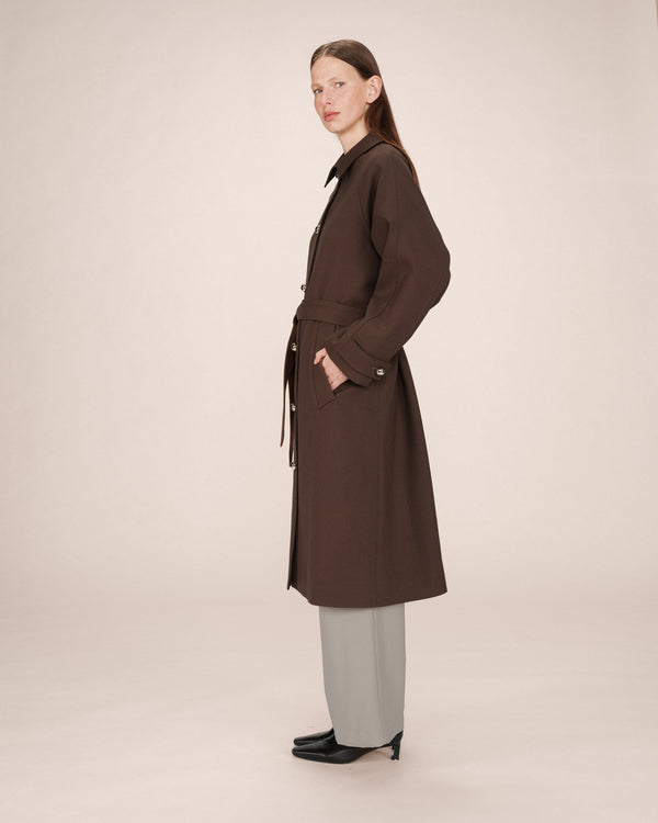 Rue Madam Coat Scott Chocolat