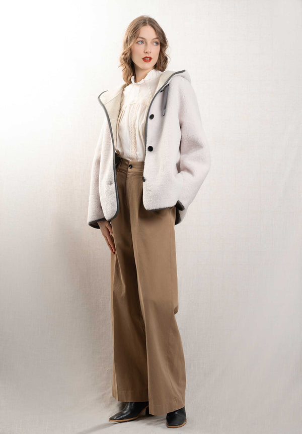 Rue Madam Coat Seoul 0514-Light-Beige