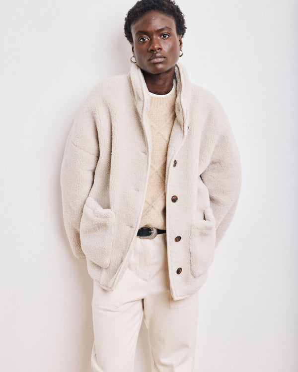 Rue Madam Coat Vanille Bevt555 01-Natural