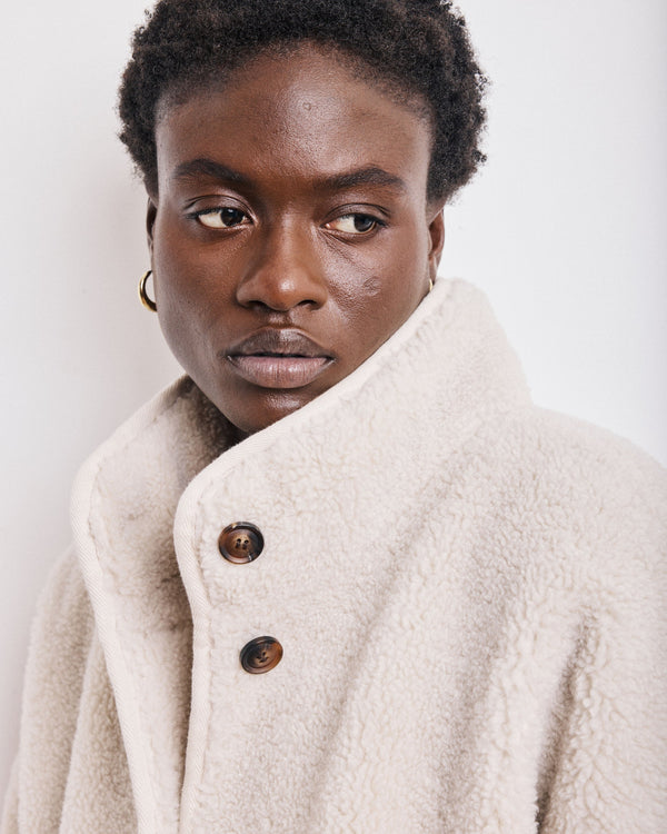 Rue Madam Coat Vanille Bevt555 01-Natural