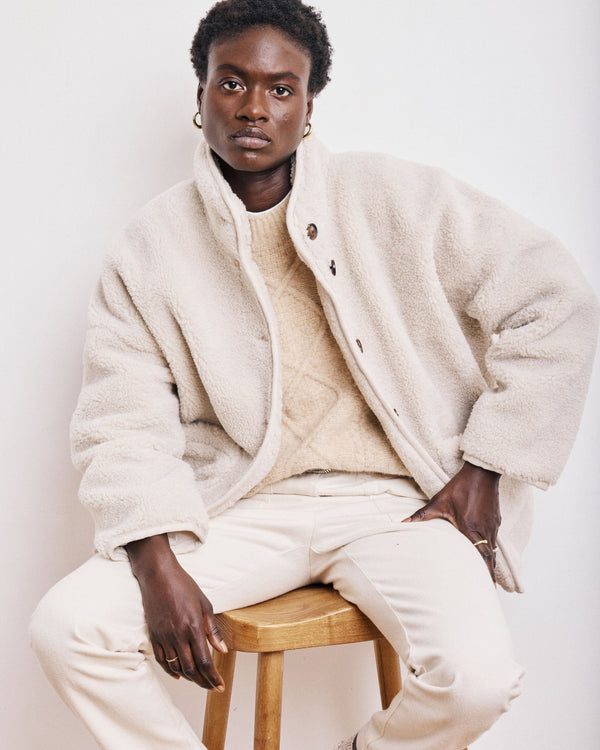 rue madam Coat Vanille Bevt555 01-Natural