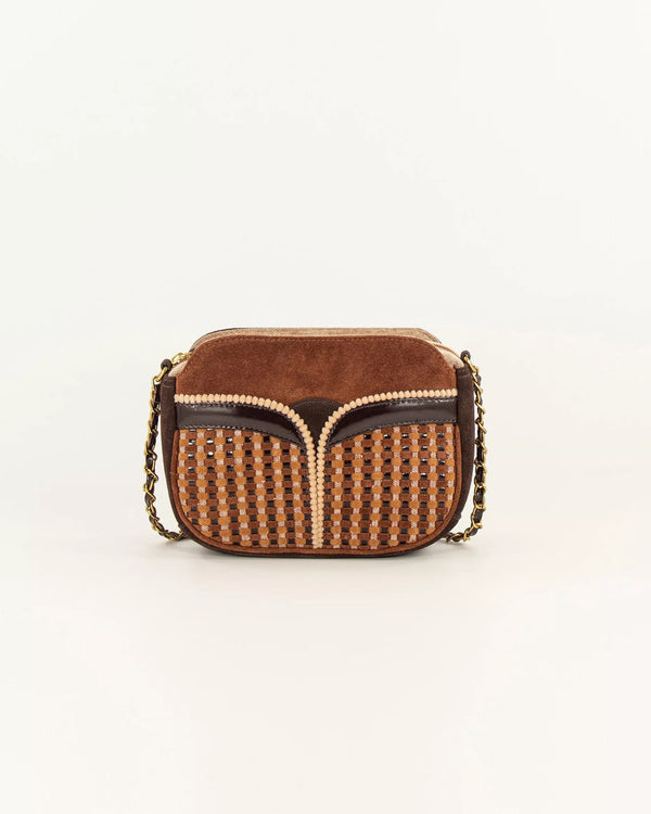 Rue Madam Crossbody Bag Divine Suede Arty-Browny