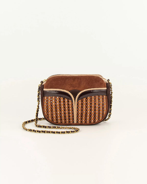 rue madam Crossbody Bag Divine Suede Arty-Browny
